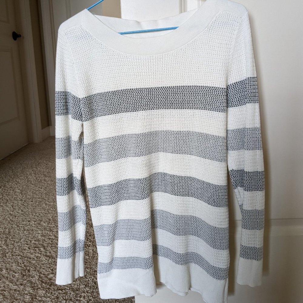 Market & Spruce Tawnee Cotton Blend Waffle Stitch Sweater